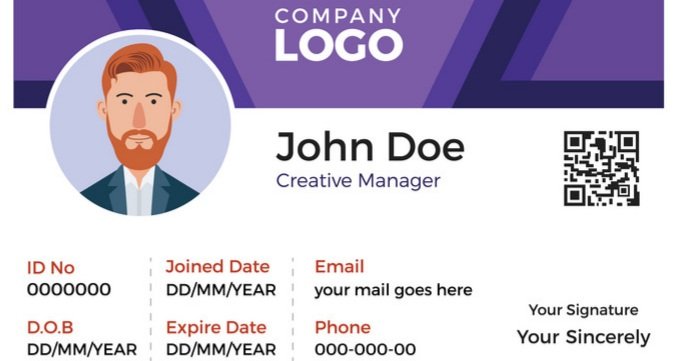 انشاء وتصميم بطاقة اعمال وشخصية